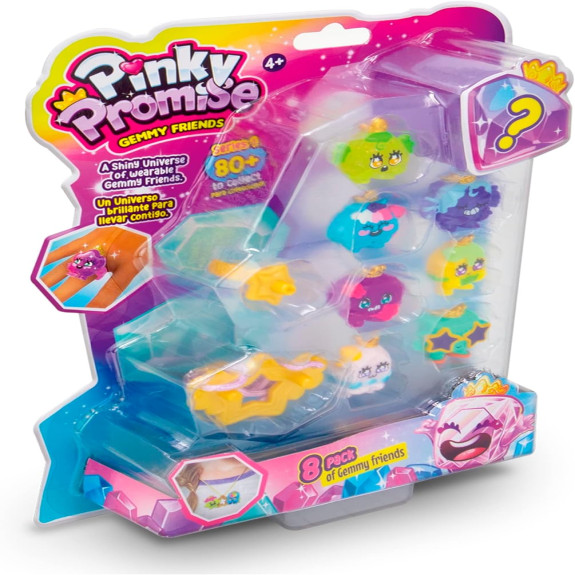 Pinky Promise Gemmy Friends Blister 8Pack